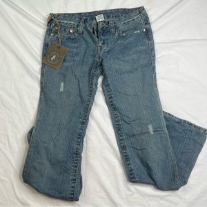 True Religion Bobby Slim Bootcut RN# 112790 Blue Denim Jeans Women's Size 29
